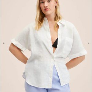 NWT Short Sleeve Linen Shirt